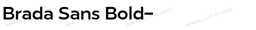Brada Sans Bold字体转换
